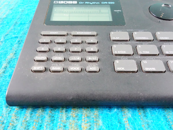 Boss DR-550 Dr. Rhythm - 90's Drum Machine w/ AC Adapter - K068