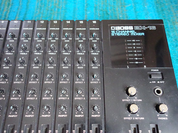 Boss BX-16 16 Channel Compact Stereo Mixer w/ AC Adapter - 80's Analog - G40