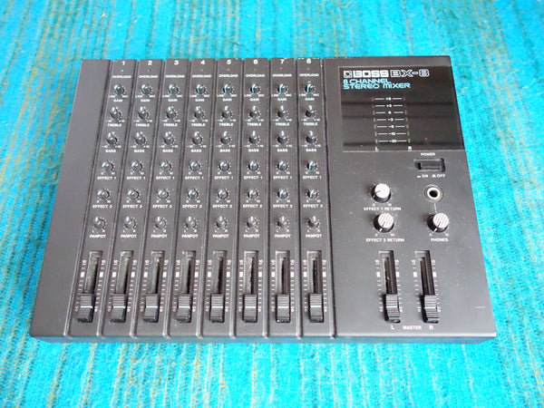 Boss BX-8 8 Channel Compact Stereo Mixer w/ AC Adapter - 80's Analog - G41