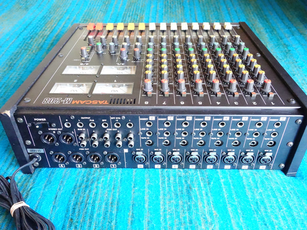 Tascam M-208 8 Channel Stereo Mixer 80's Vintage Analog - Serviced - G73