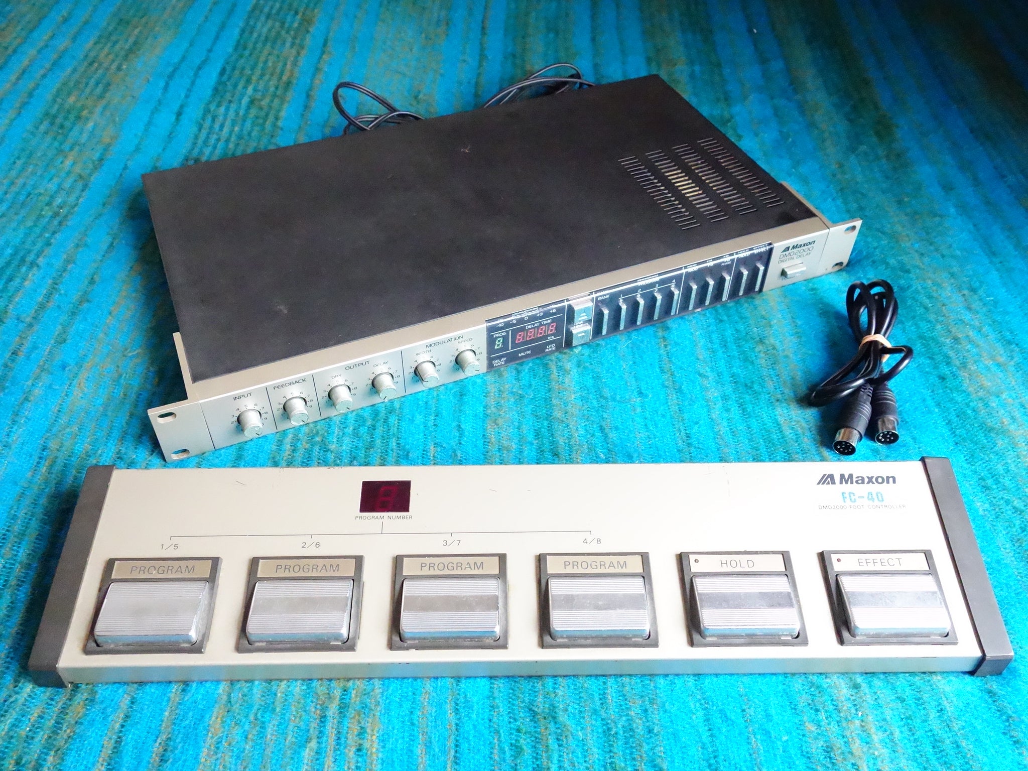 ✨動作品✨Maxon マクソン DMD2000 デジタルディレイ FC40セット ☆彡Maxon DMD2000 FC-40セット 80'sデジタルディレイ ☆彡