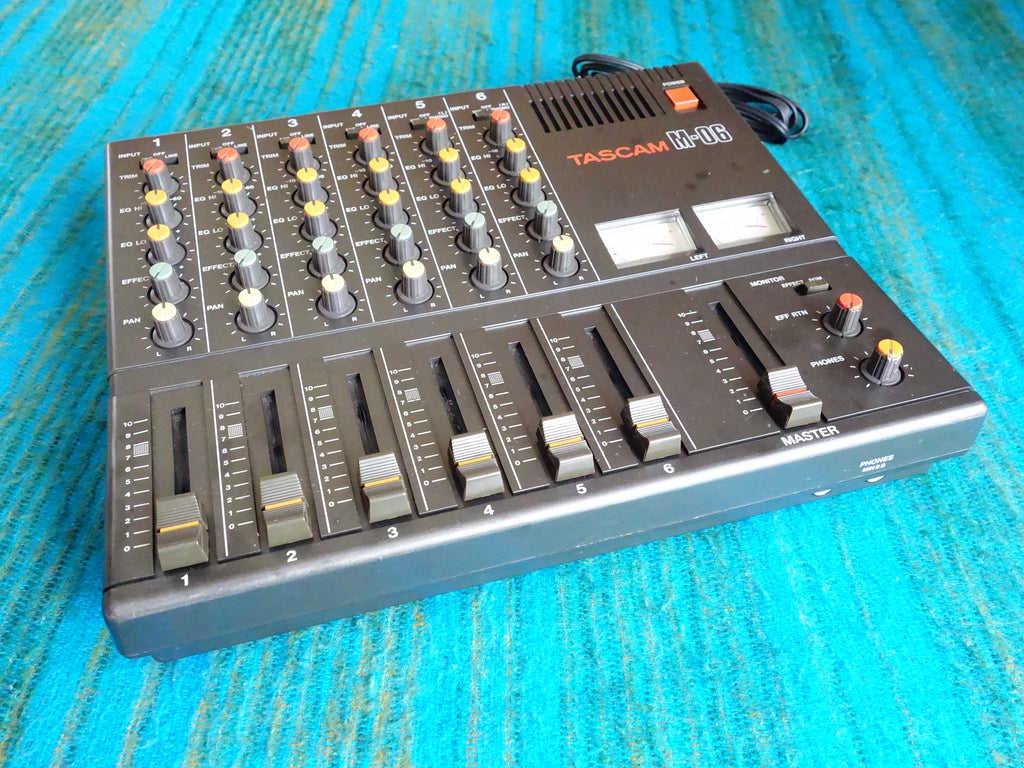 Tascam M-06 6 Channel Stereo Analog Mixer - 80's Vintage - G83