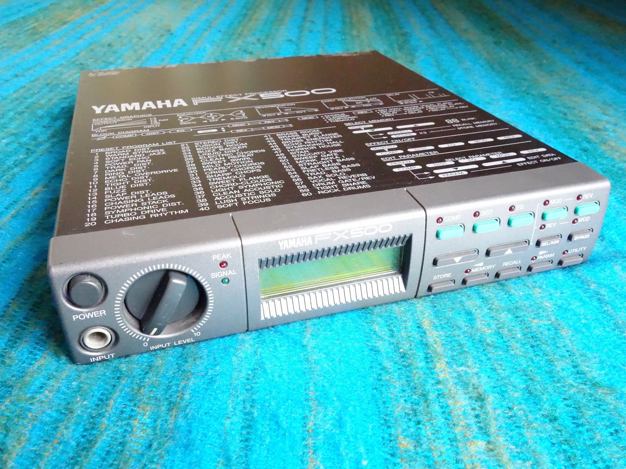 Yamaha FX500 Guitar Simul Effect Processor / Multi-Effects w/ AC