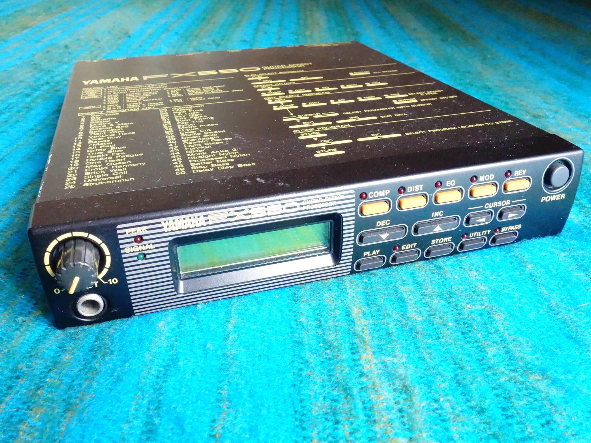 名機 YAMAHA FX550 Simul-Effect Processor Yamaha FX550 Guitar Effect Processor | eBay