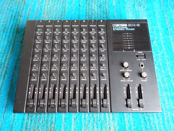 Boss BX-8 8 Channel Compact Stereo Mixer w/ AC Adapter - 80's Analog - G92