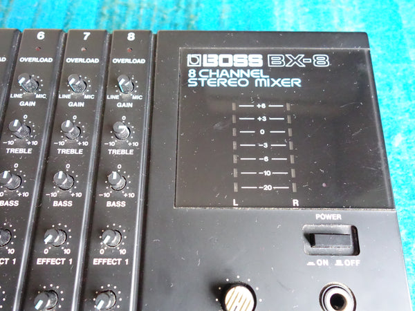 Boss BX-8 8 Channel Compact Stereo Mixer w/ AC Adapter - 80's Analog - G92