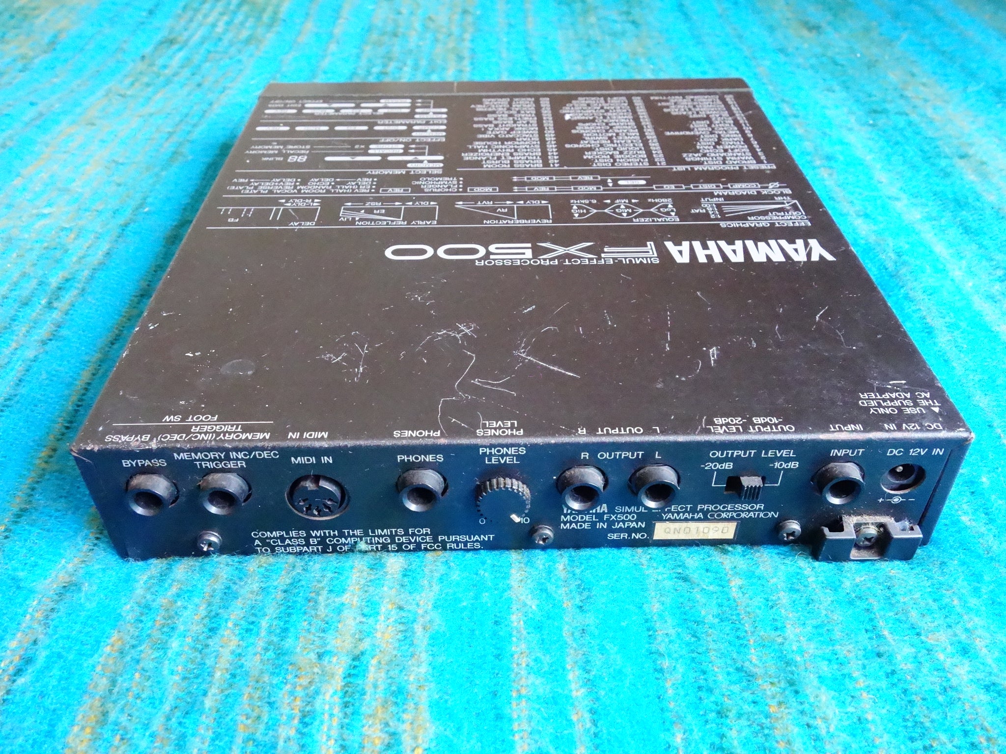 Yamaha FX500 Guitar Simul Effect Processor / Multi-Effects w/ AC