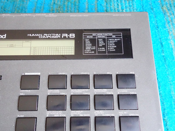 Roland R-8 Human Rhythm Composer - 90's Drum Machine w/ Adapter - G129