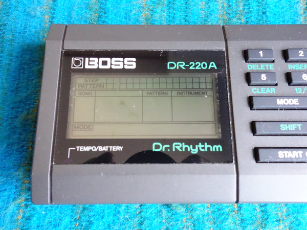 Boss DR-220A Dr. Rhythm Drum Machine w/ Case, AC Adapter - 80s Vintage - G132