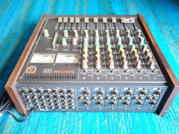 Tascam M-106 6 Channel Analog Stereo Mixer 80's Vintage - Serviced - G136