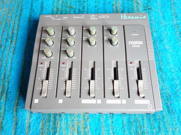 Fostex MN06 Hexamix 6ch Stereo Mixer w/ AC Adapter - G182