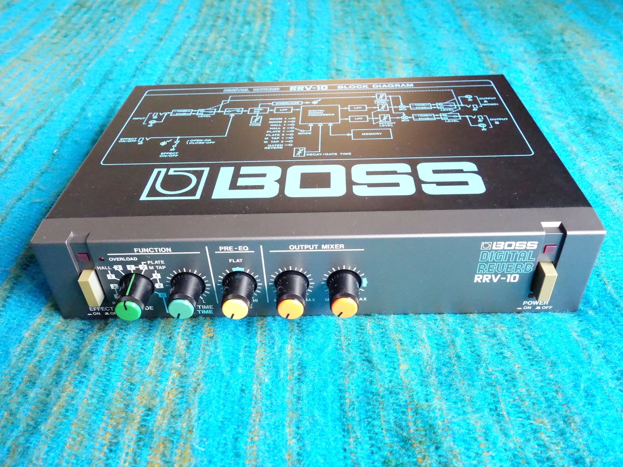 Boss RRV-10 Digital Reverb - 80's Vintage Boss Micro Rack Series