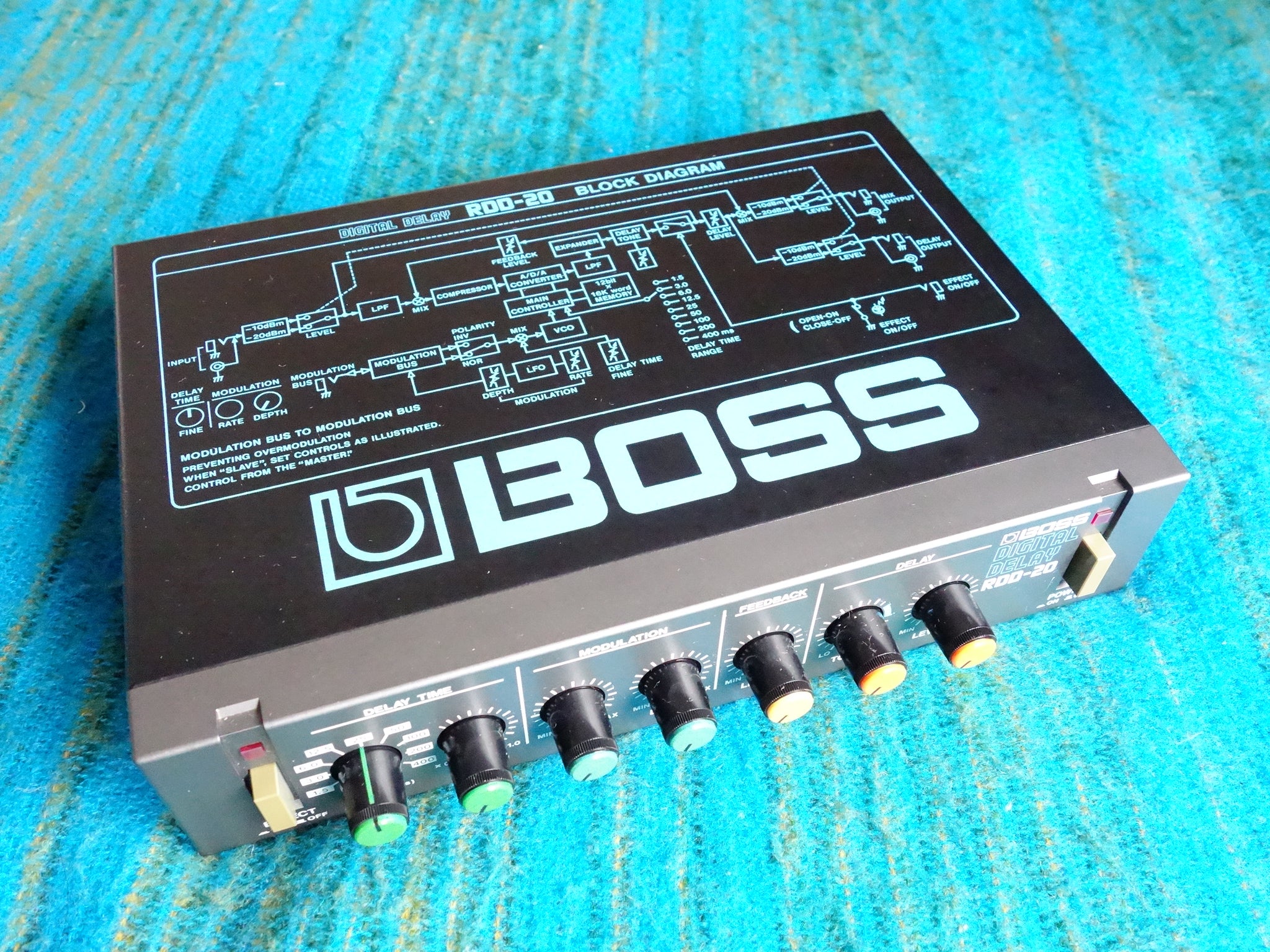 Boss RDD-20 Digital Delay - 80's Vintage Boss Micro Rack Series
