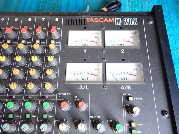 Tascam M-208 8 Channel Stereo Mixer - 80's Analog - Serviced - G195