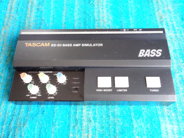 Tascam BS-30 Bass Amp Simulator w/ Box, AC Adapter - 80's New Old Stock - E161
