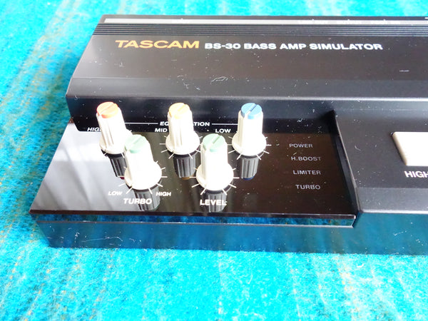 Tascam BS-30 Bass Amp Simulator w/ Box, AC Adapter - 80's New Old Stock - E161