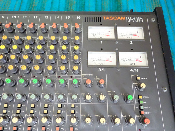 Tascam M-216 16 Channel Mixer - Serviced 80's Analog Mixer - H028