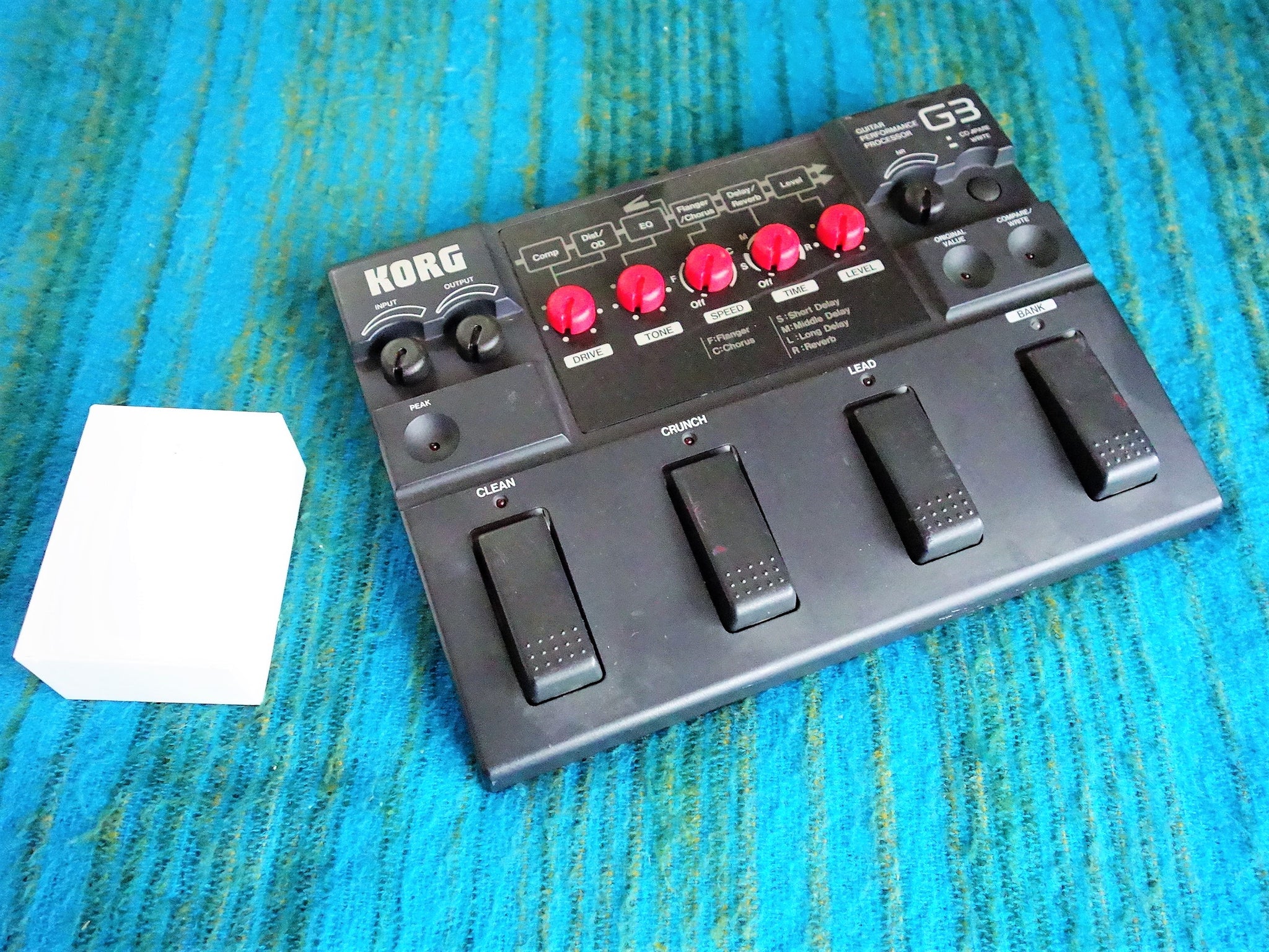 korg multi effects pedal Korg Toneworks G3 Guitar Performance Processor w/ AC Adapter