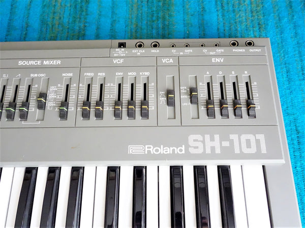 Roland SH-101 Synthesizer w/ AC Adapter - Serviced - 80's Analog - H047