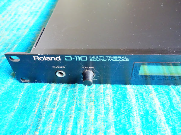 Roland D-110 Multi Timbral Sound Module Midi Synthesizer 80's Rack - E265