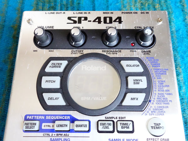 Roland SP-404 Sampler w/ 1GB Compact Flash, AC Adapter - E275