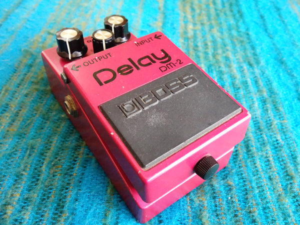 Boss DM-2 Delay - 80s Vintage Analog BBD Delay 1983 MIJ Black Label - E287