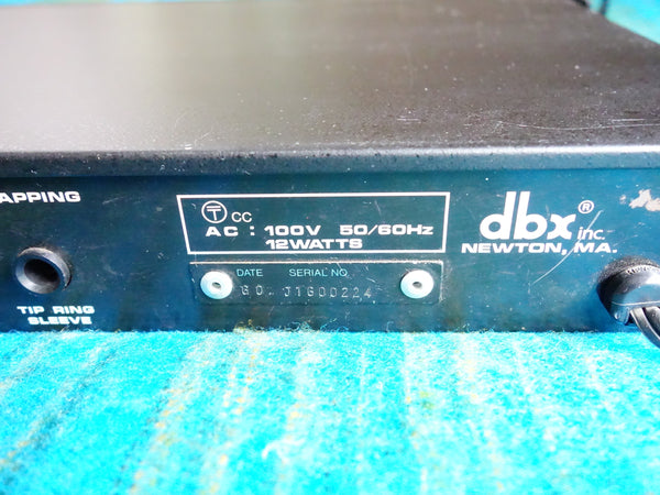 DBX 160X Compressor / Limiter - Vintage Compressor Made in Japan Model - E296