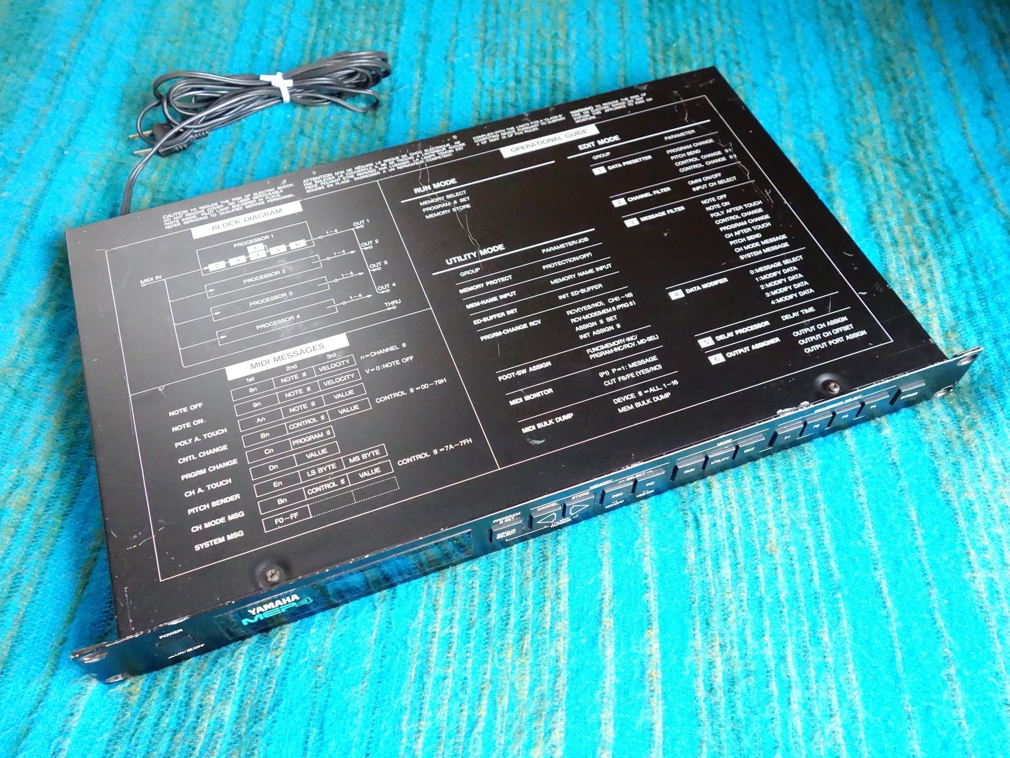 YAMAHA MEP4 Midi Event Processor - Rare 80's 4ch Midi Interface