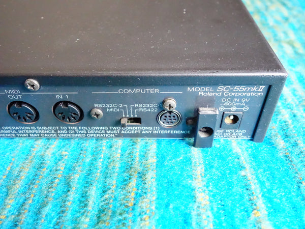 Roland SC-55 mkII mk2 Sound Canvas w/ AC Adapter / New Internal Battery - F71