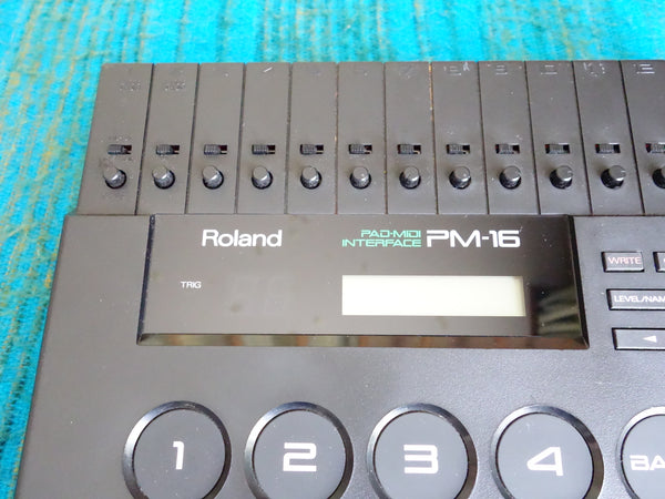 Roland PM-16 Pad-Midi Interface - Drum Trigger Module w/ AC Adapter - F121