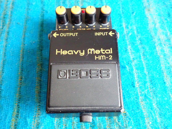 Boss HM-2 Heavy Metal - 80s Vintage Distortion 1986 MIJ Black Label - F147