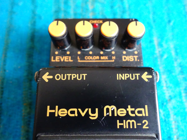 Boss HM-2 Heavy Metal - 80s Vintage Distortion 1986 MIJ Black Label - F147