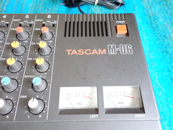 Tascam M-06 6 Channel Stereo Mixer - 80's Vintage - Worldwide Shipping - F163