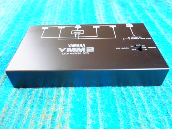 Yamaha YMM2 Midi Merge Box w/ AC Adapter - Rare 80's Vintage - F176