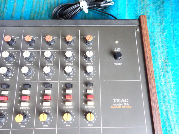 Teac Model 2A Audio Mixer Tascam Series - 80's Vintage 6ch Analog Mixer - F183