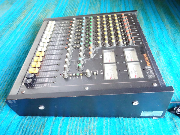 Tascam M-208 8 Channel Analog Stereo Mixer 80's Vintage - Serviced - F197