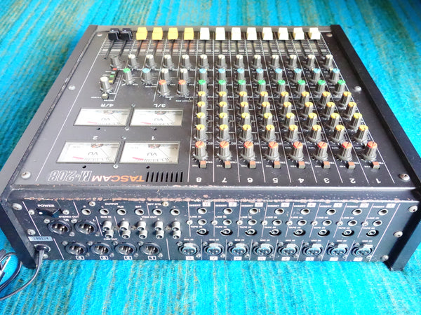 Tascam M-208 8 Channel Analog Stereo Mixer 80's Vintage - Serviced - F197