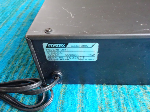 Fostex Model 3180 Reverb Unit - 80's Stereo Analog Spring Reverb - F214