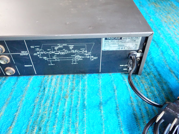 Tascam RS-20B Dual Reverberation System - 80s Analog Stereo Spring Reverb - F228
