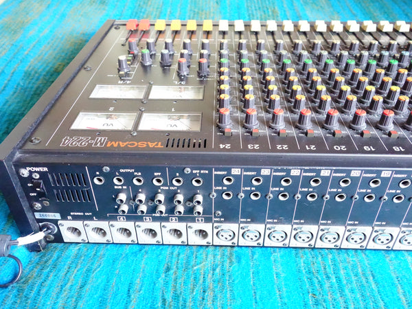Tascam M-224 24 Channel Analog Stereo Mixer 80's Vintage - Serviced - F278